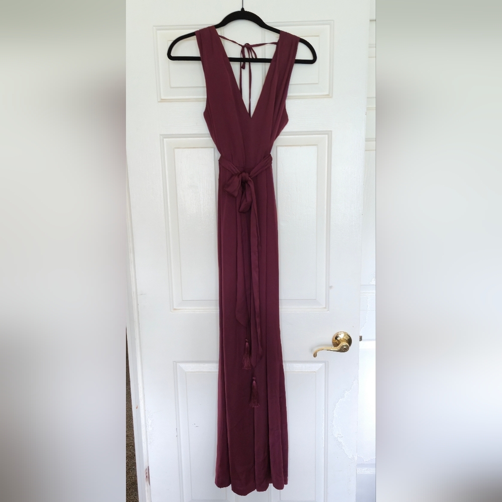 BCBGMaxAzria Deep Red Maxi Dress